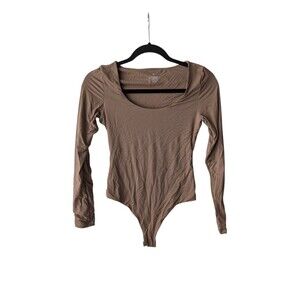 PUMIEY Women's sz M Med Scoop Neck Longsleeve Bodysuit